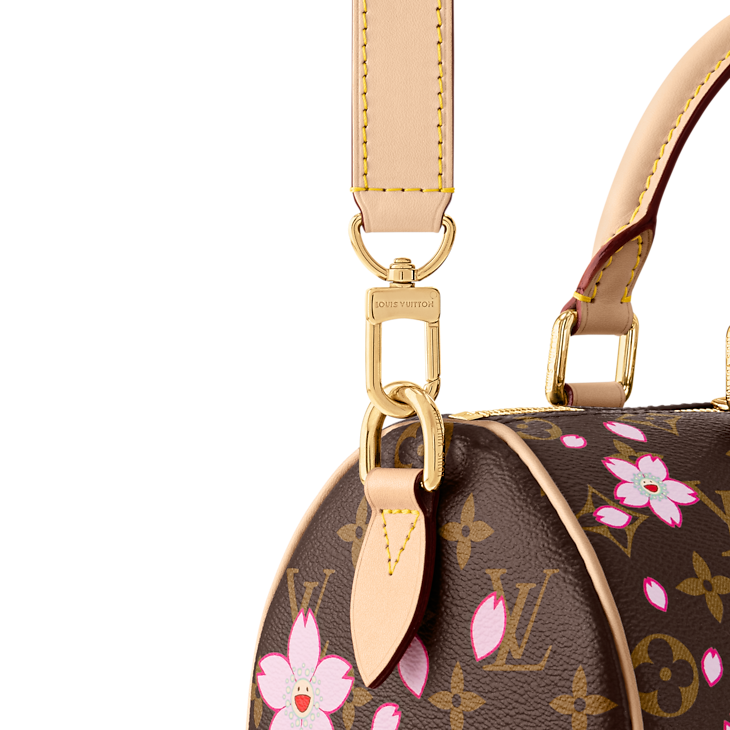 Speedy Bandoulière 25 Monogram Cherry Blossom Sakura Brown Satchel