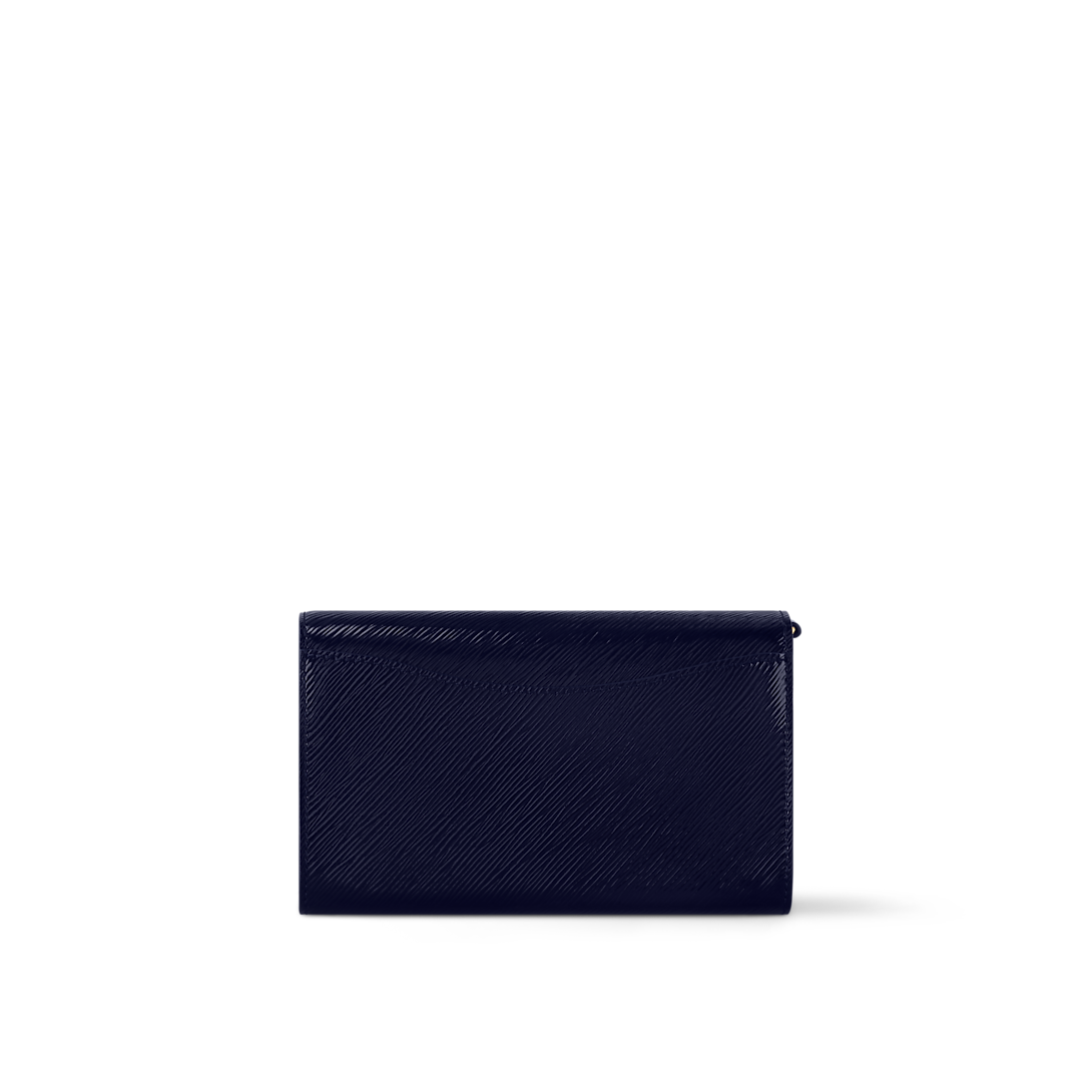 Pochette Louise Epi Leather Sapphire Blue Top Handle Bag