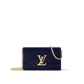 Pochette Louise Epi Leather Sapphire Blue Top Handle Bag