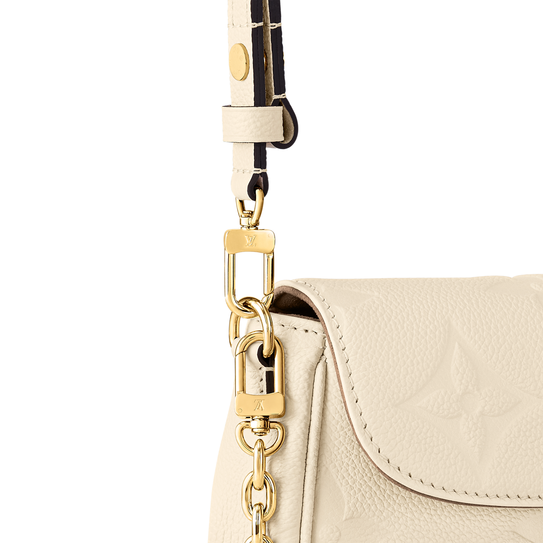 Wallet on Chain Ivy Monogram Empreinte Cream Crossbody Bag