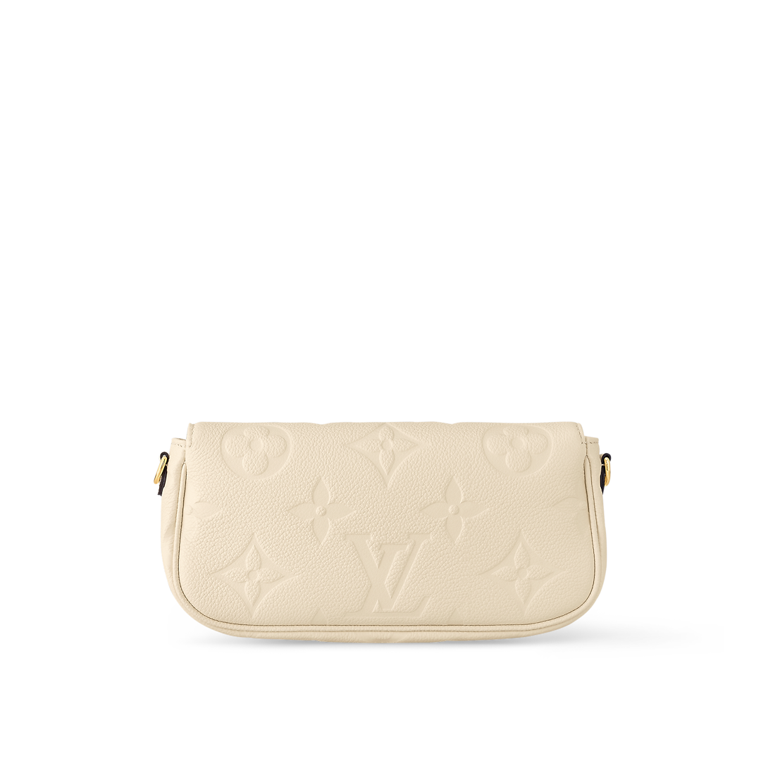 Wallet on Chain Ivy Monogram Empreinte Cream Crossbody Bag