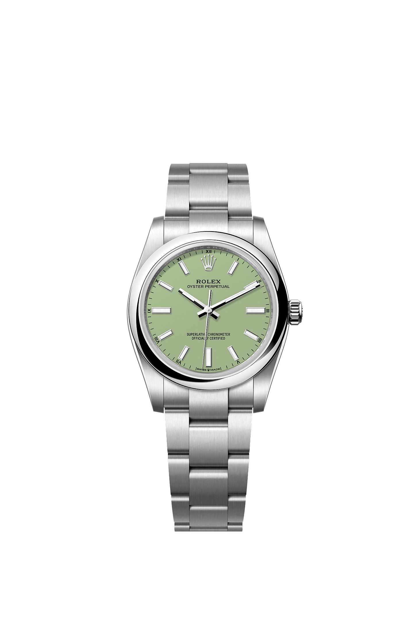 Oyster Perpetual 34 Oystersteel Pistachio Dial Oyster Bracelet 34mm Self-Winding Watch