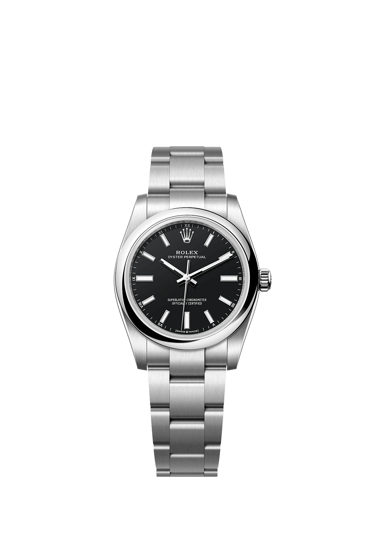 Oyster Perpetual 34 Oystersteel Black Dial Oyster Bracelet 34mm Self-Winding Watch