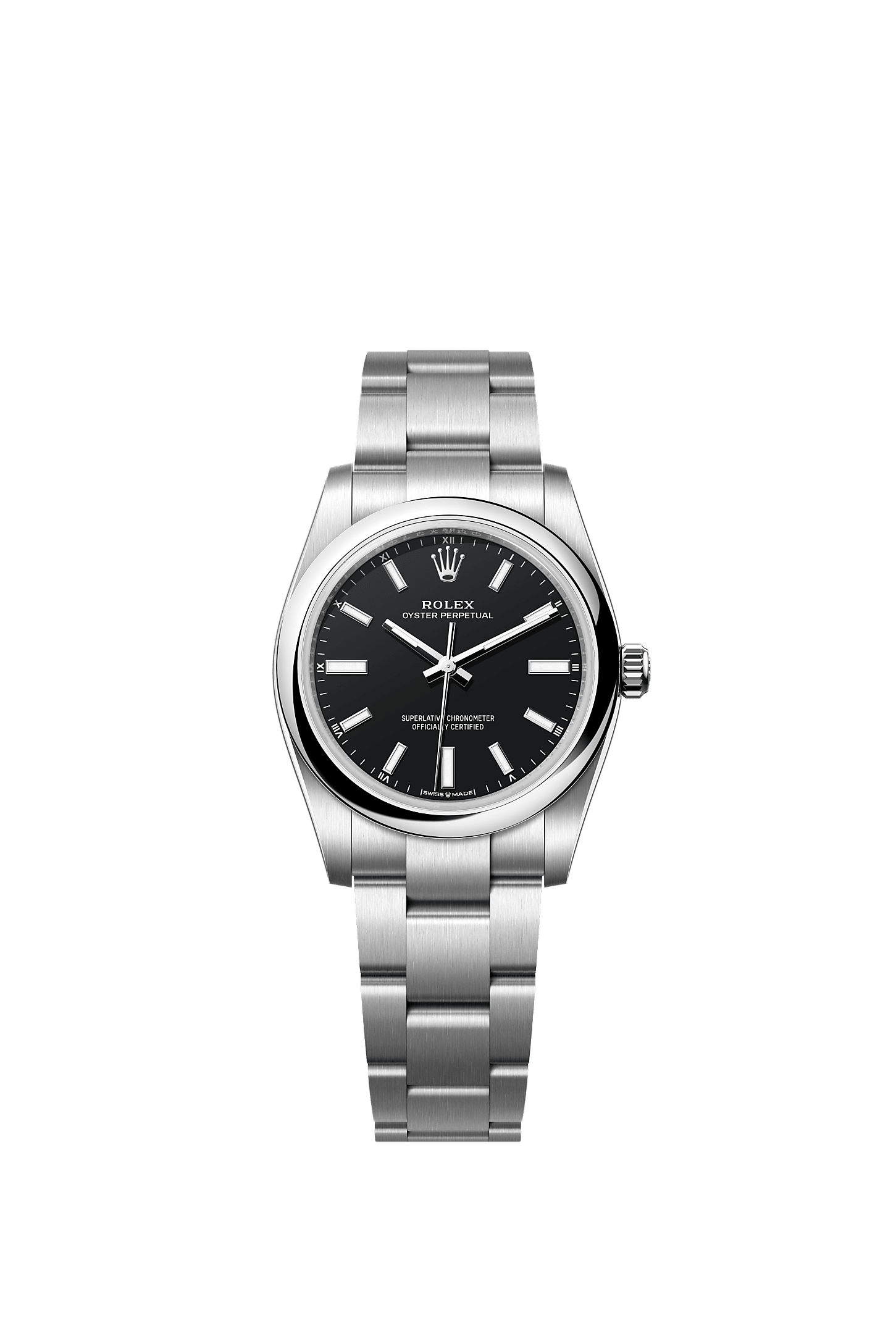 Oyster Perpetual 34 Oystersteel Black Dial Oyster Bracelet 34mm Self-Winding Watch