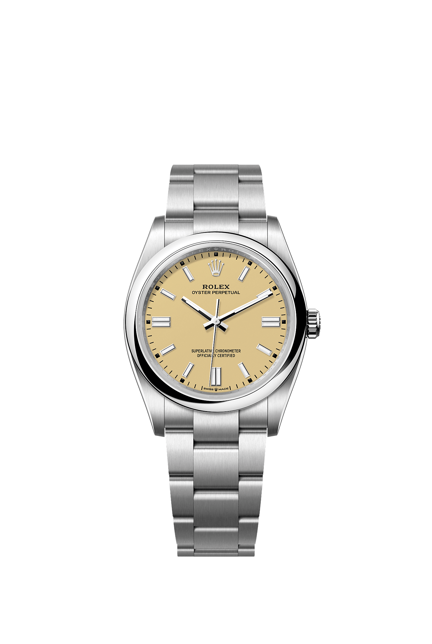 Oyster Perpetual 36 36mm Oystersteel Beige Dial Oyster Bracelet Self-Winding Watch