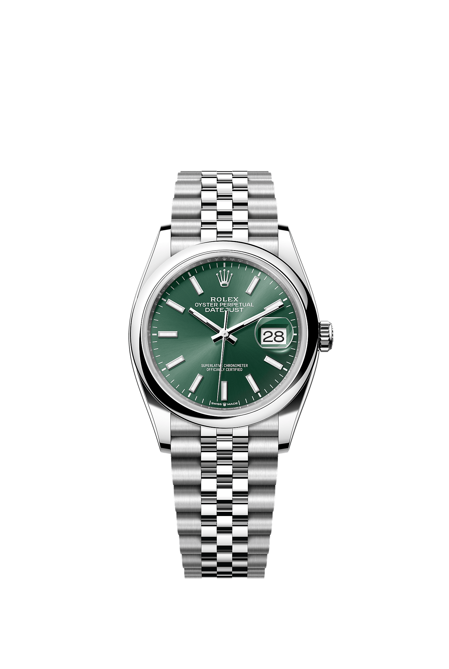 Datejust 36 Oystersteel Mint Green Dial Jubilee Bracelet 36mm Self-Winding Watch