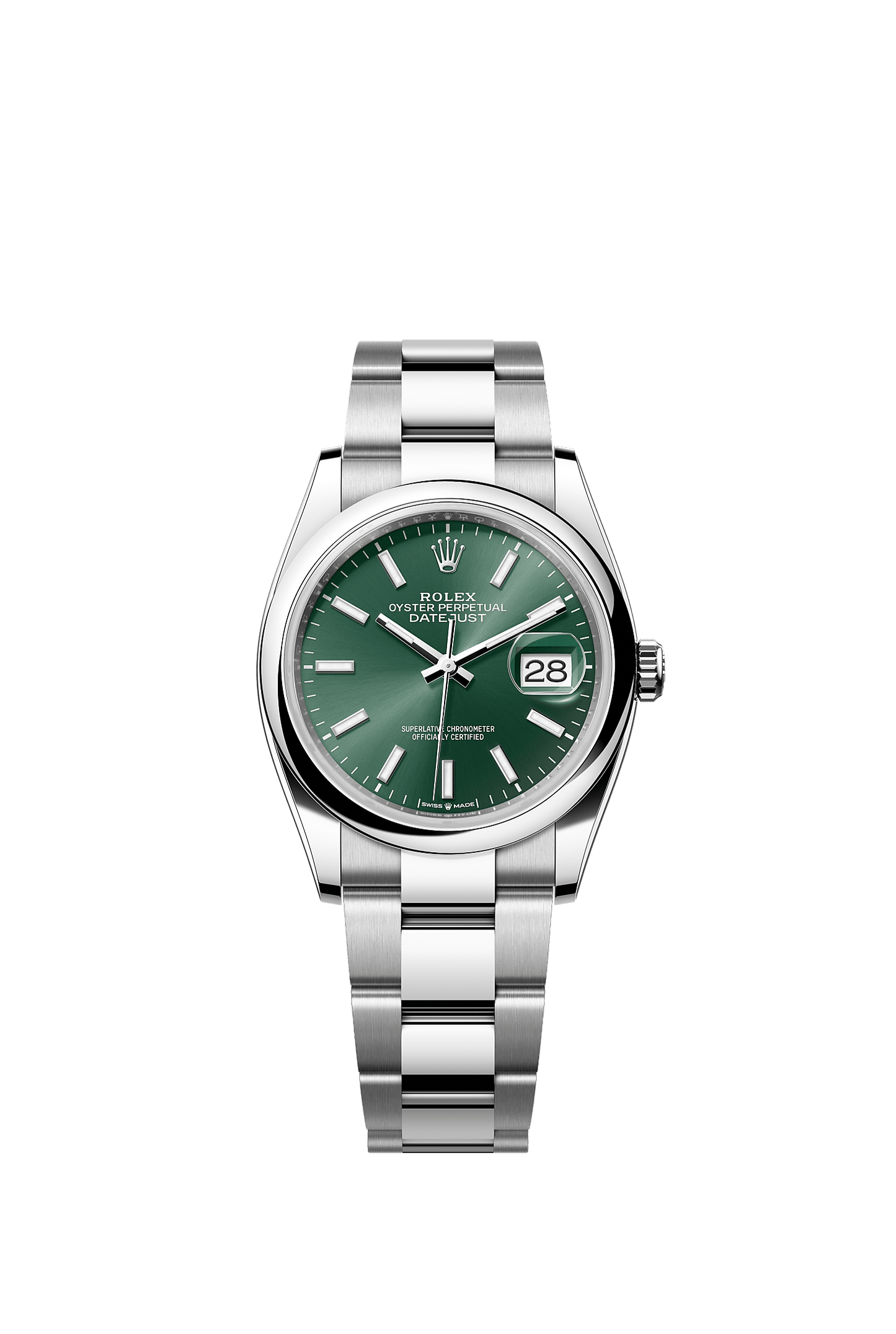 Datejust 36 36mm Oystersteel Mint Green Sunray Dial Oyster Bracelet Self-Winding Watch