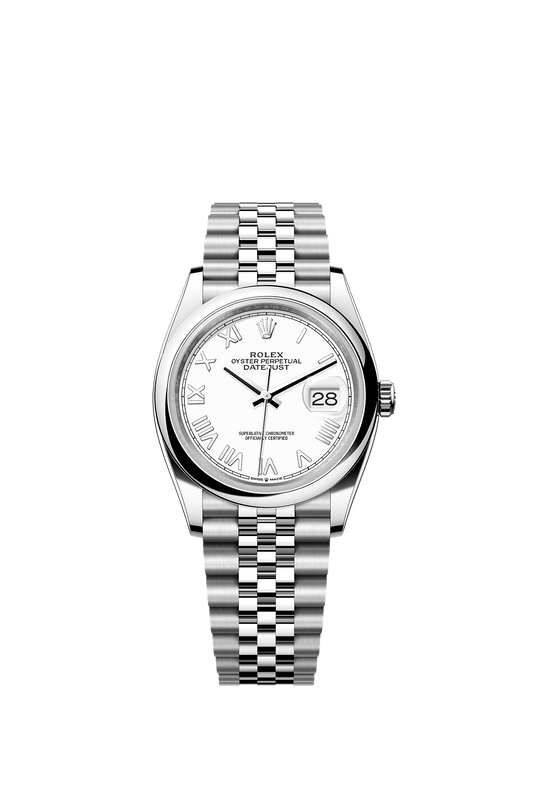 Datejust 36 Oystersteel White Dial Jubilee Bracelet 36mm Self-Winding Watch