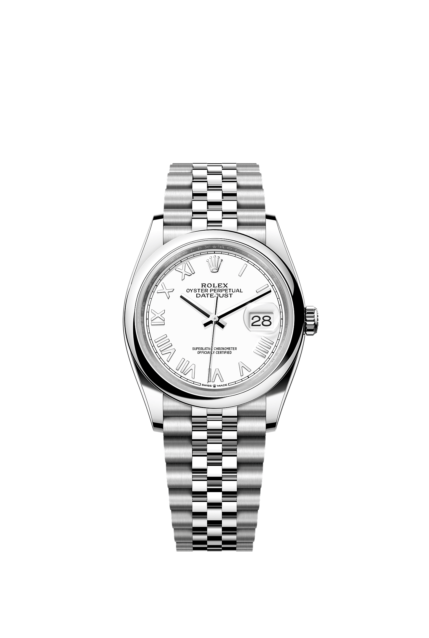 Datejust 36 36mm Oystersteel White Dial Jubilee Bracelet Self-Winding Watch