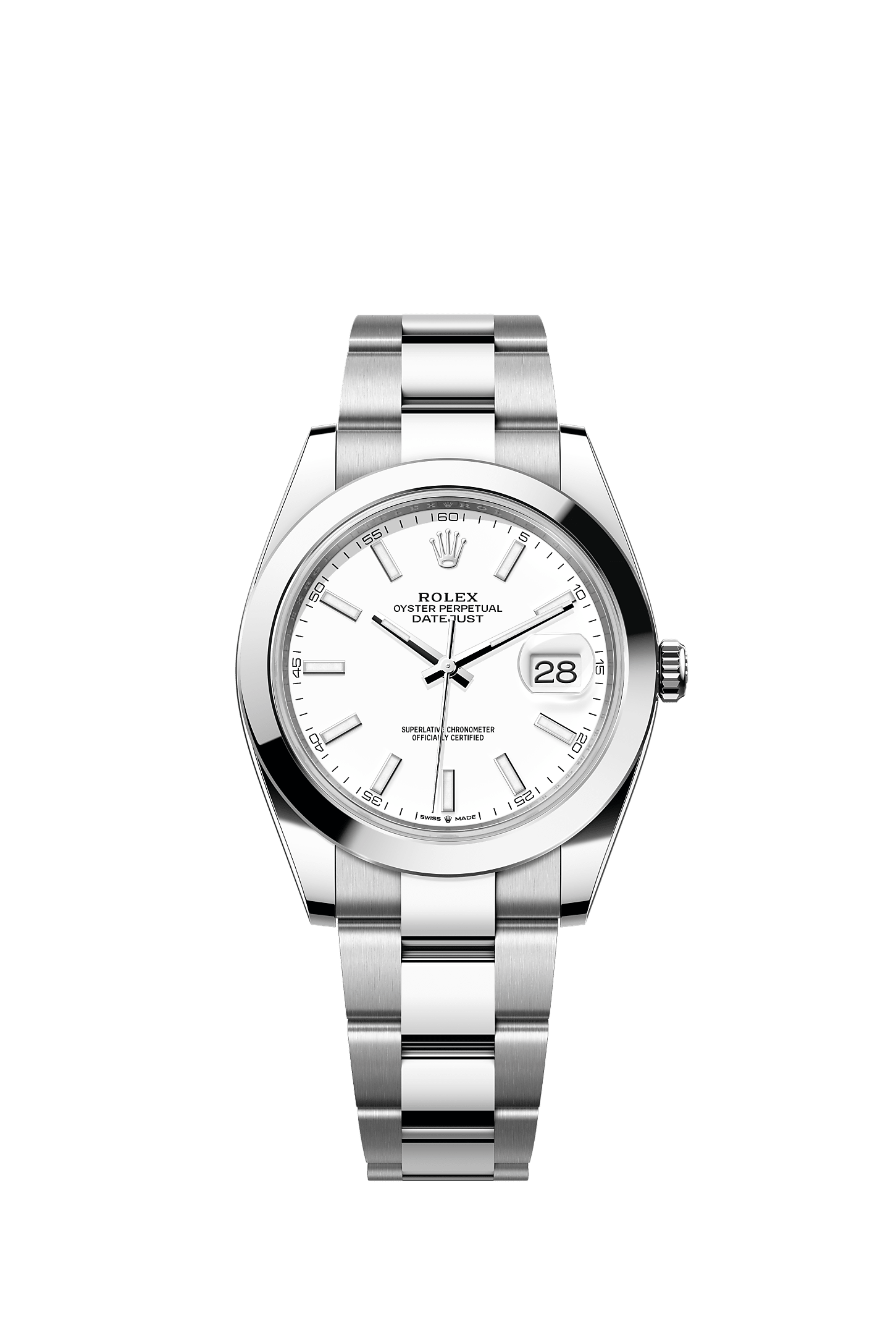 Datejust 41 41mm Oystersteel White Dial Oyster Bracelet Self-Winding Watch