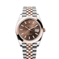 Datejust 41 41mm Oystersteel Everose Gold Chocolate Dial Jubilee Bracelet Self-Winding Watch