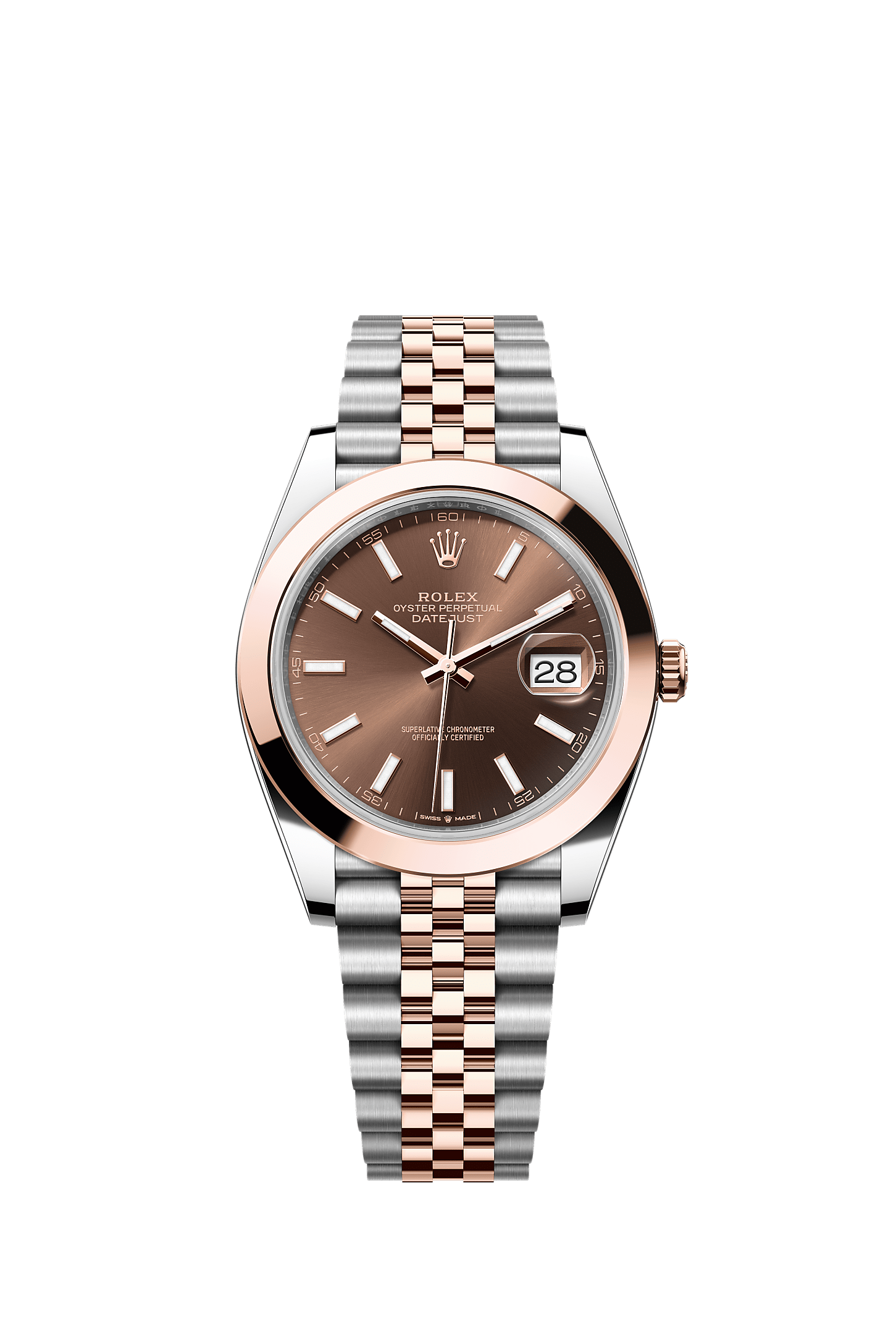 Datejust 41 41mm Oystersteel Everose Gold Chocolate Dial Jubilee Bracelet Self-Winding Watch