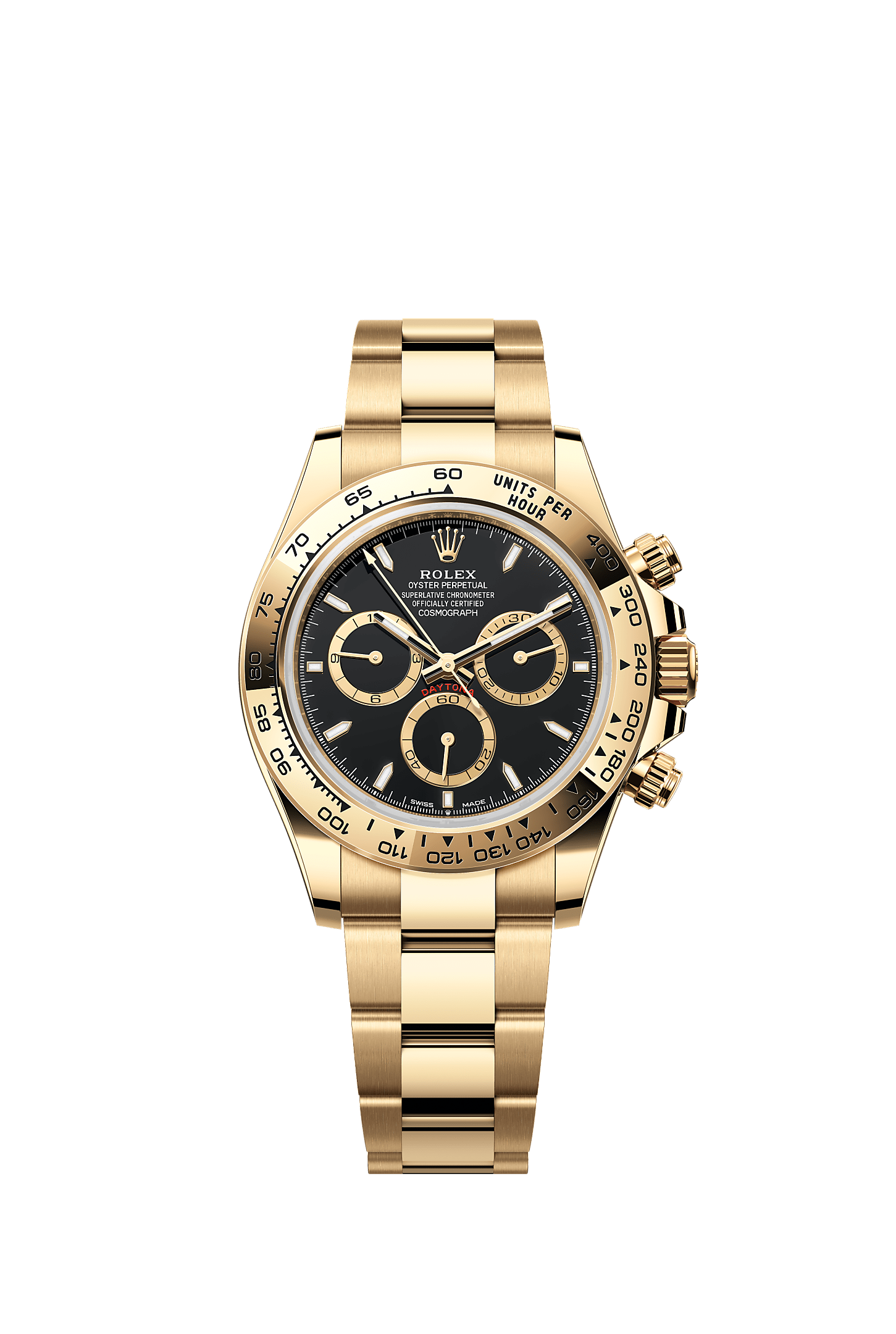Cosmograph Daytona Oyster Chronograph Watch 40mm 18ct Yellow Gold Black Dial