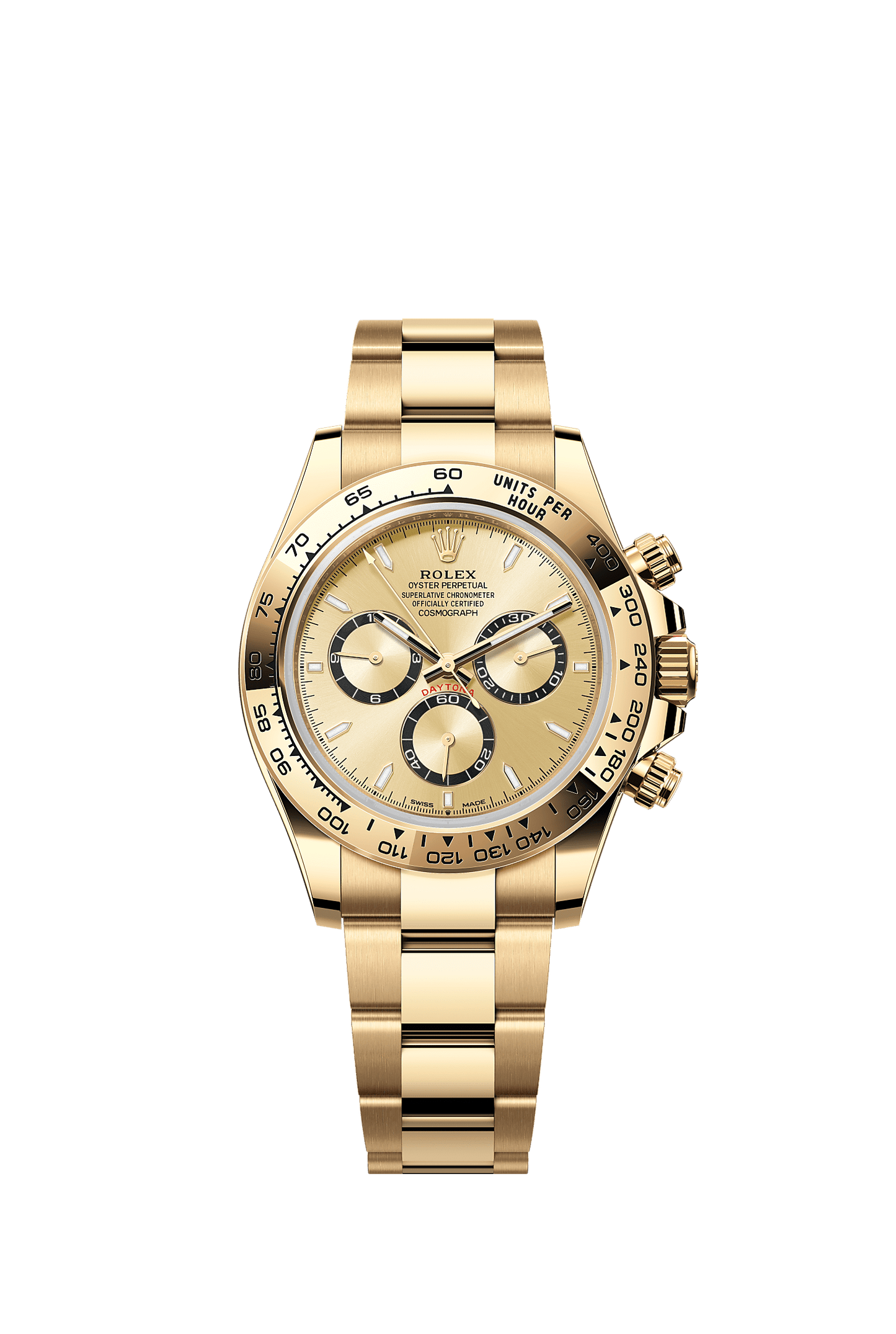 Cosmograph Daytona Oyster Chronograph Watch 40mm 18ct Yellow Gold Golden Dial