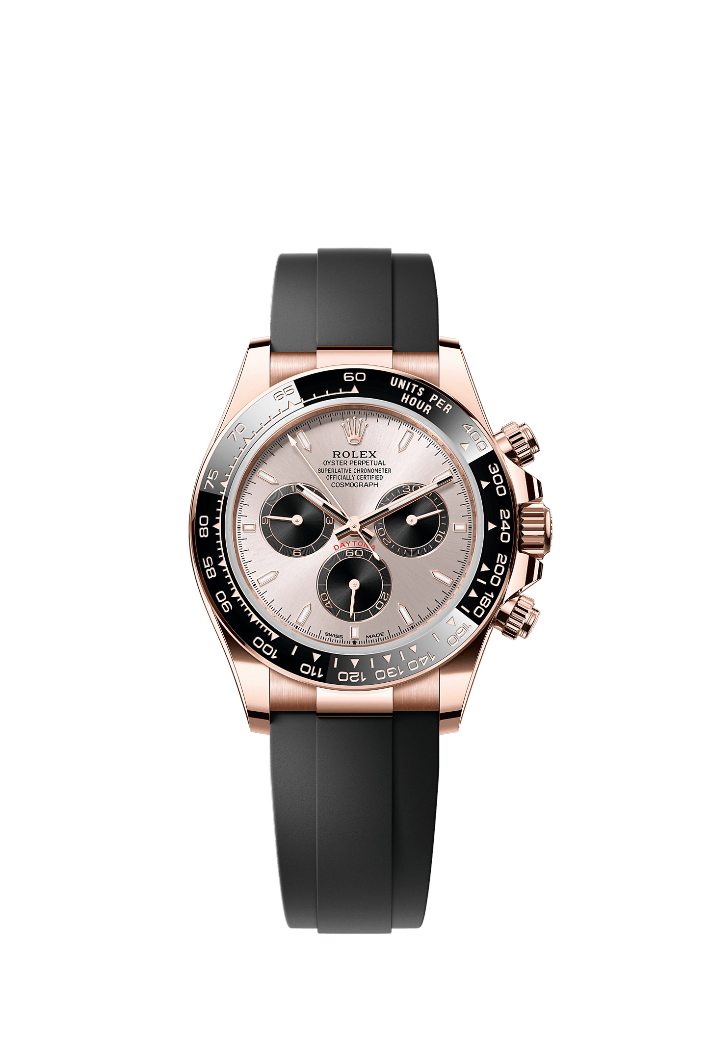 Cosmograph Daytona Oyster Chronograph Watch 40mm 18ct Everose Gold Sundust Dial