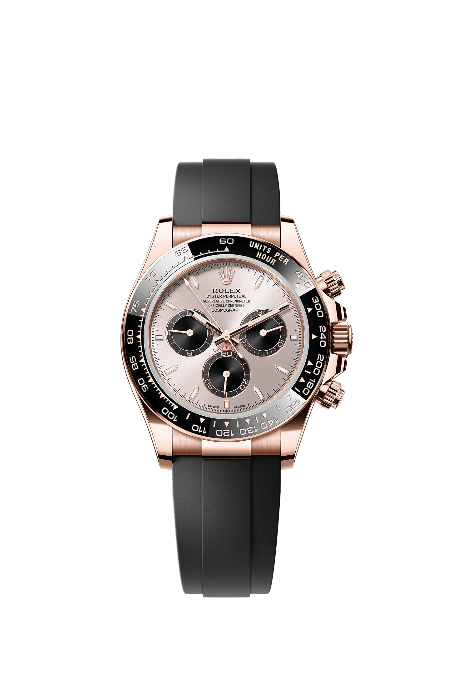 Cosmograph Daytona Oyster Chronograph Watch 40mm 18ct Everose Gold Sundust Dial