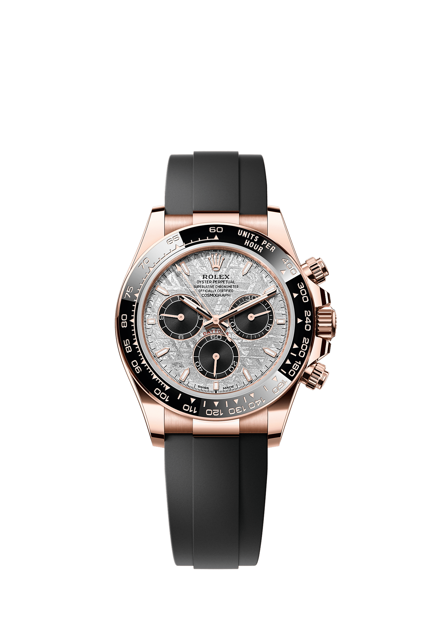 Cosmograph Daytona 18 Ct Everose Gold Watch 40mm Meteorite Dial
