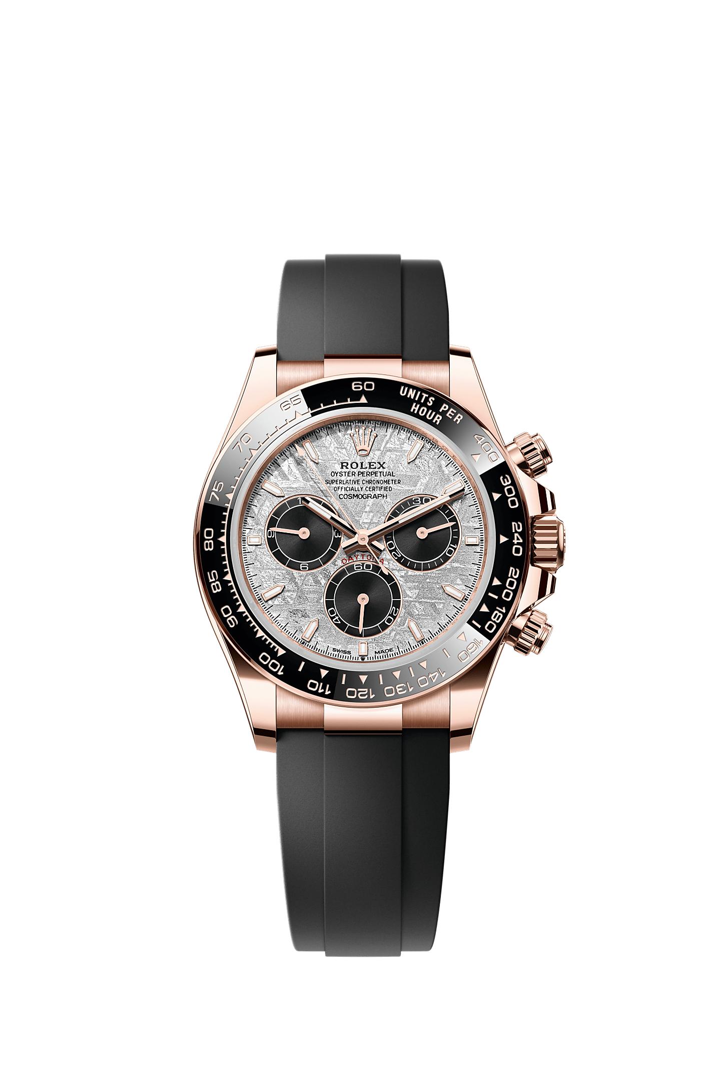 Cosmograph Daytona 18 Ct Everose Gold Watch 40mm Meteorite Dial