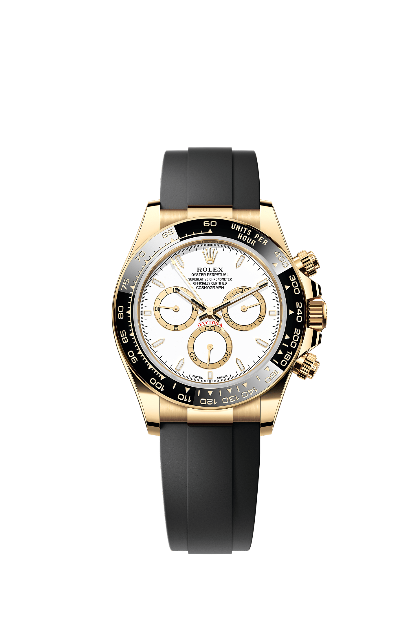 Cosmograph Daytona Oyster Chronograph Watch 40mm 18ct Yellow Gold White Dial
