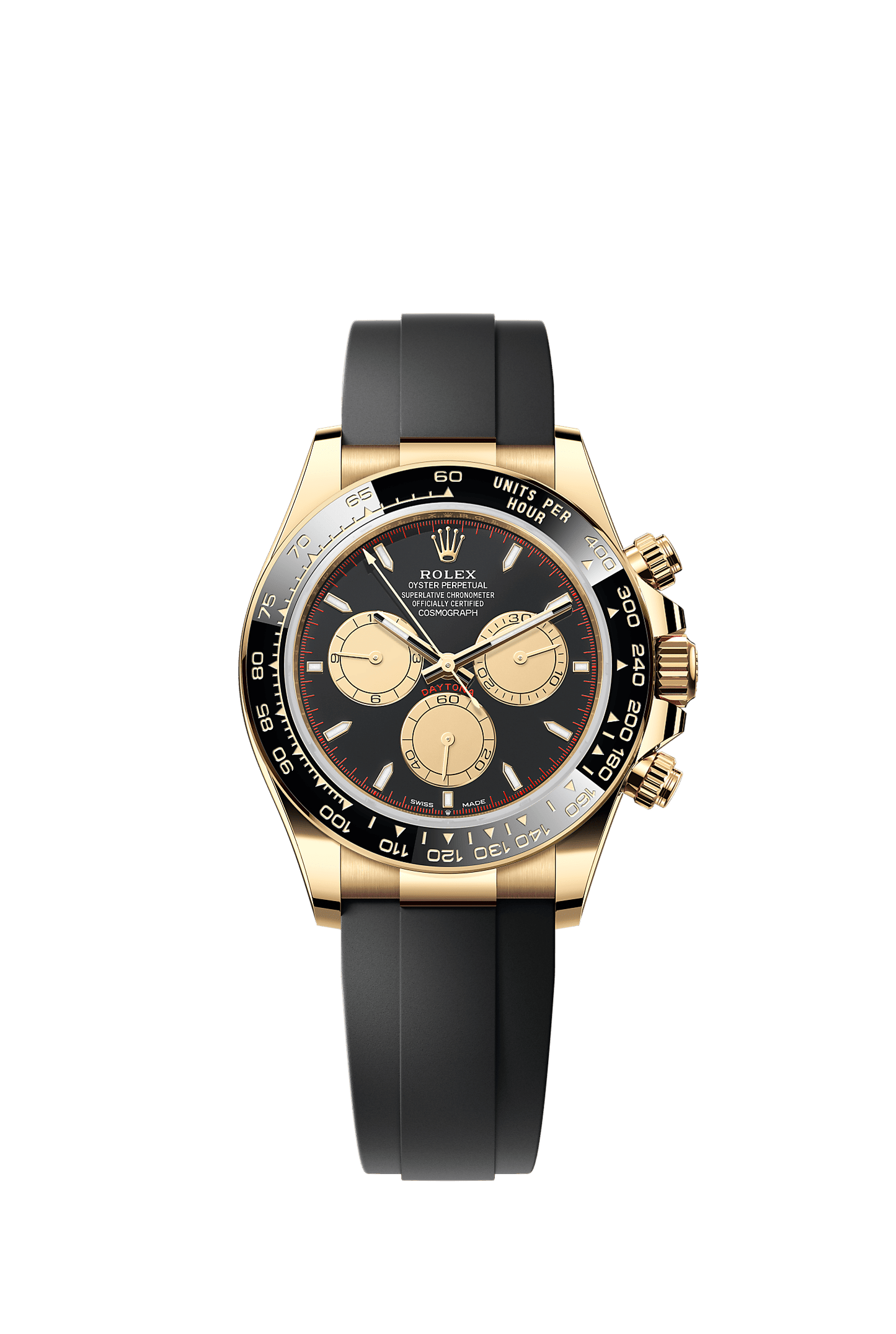 Cosmograph Daytona Oyster Chronograph Watch 40mm 18ct Yellow Gold Black Champagne Dial
