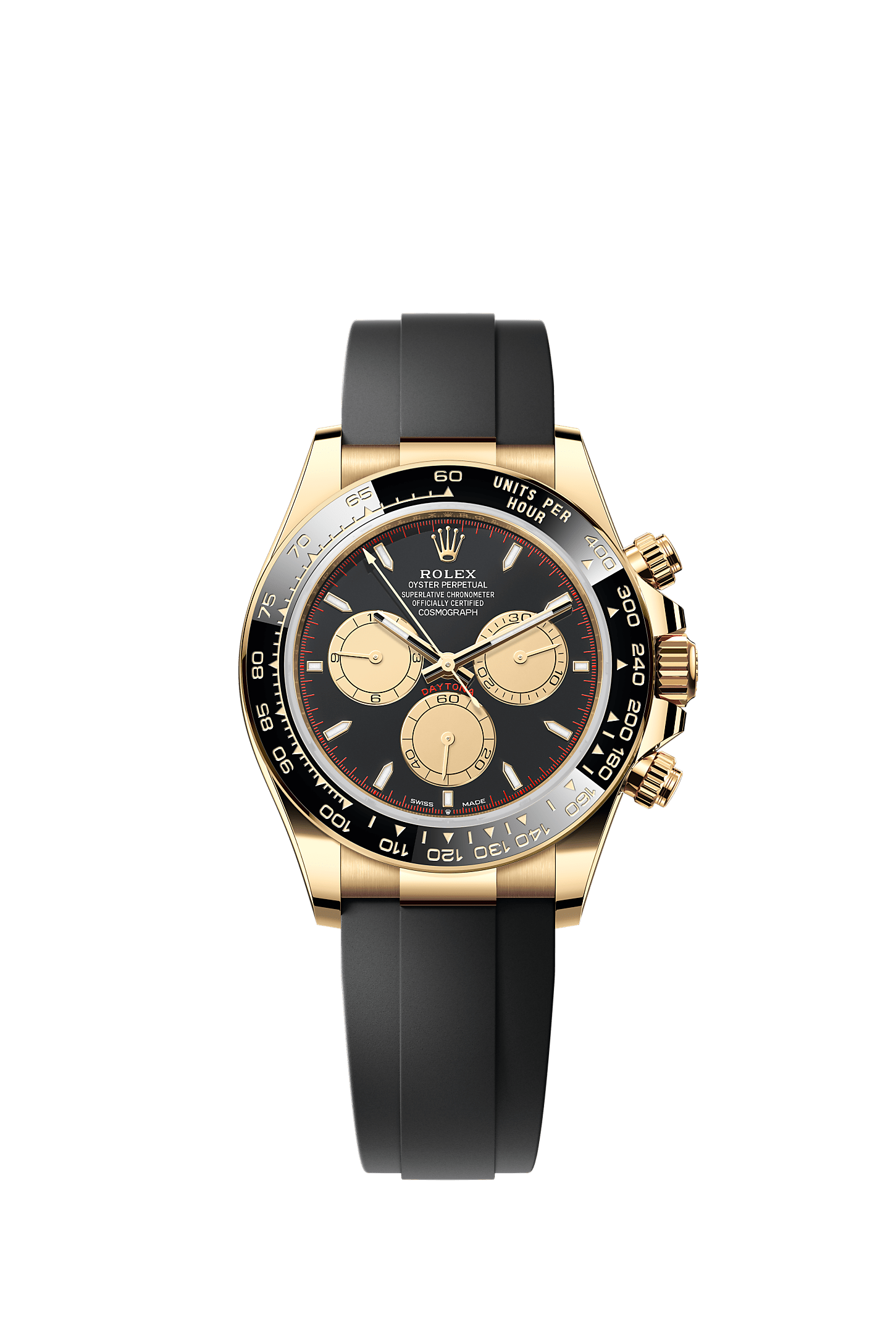 Cosmograph Daytona Oyster Chronograph Watch 40mm 18ct Yellow Gold Black Champagne Dial