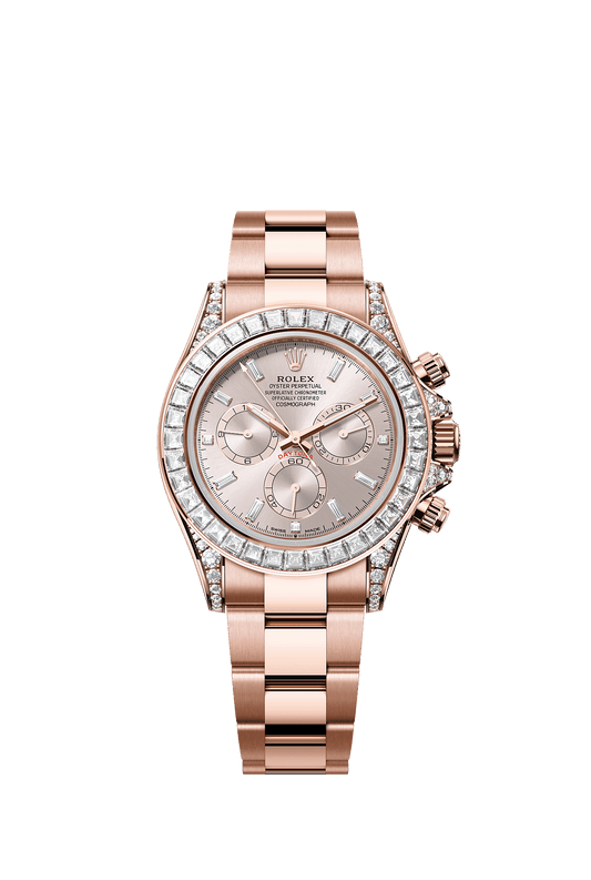 Cosmograph Daytona Oyster Chronograph Watch 40mm 18ct Everose Gold Sundust Diamond Dial