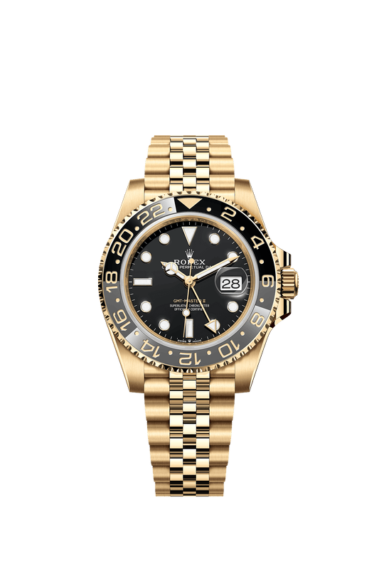 GMT-Master II Oyster Chronometer Watch 40mm 18ct Yellow Gold Black Dial Jubilee Bracelet