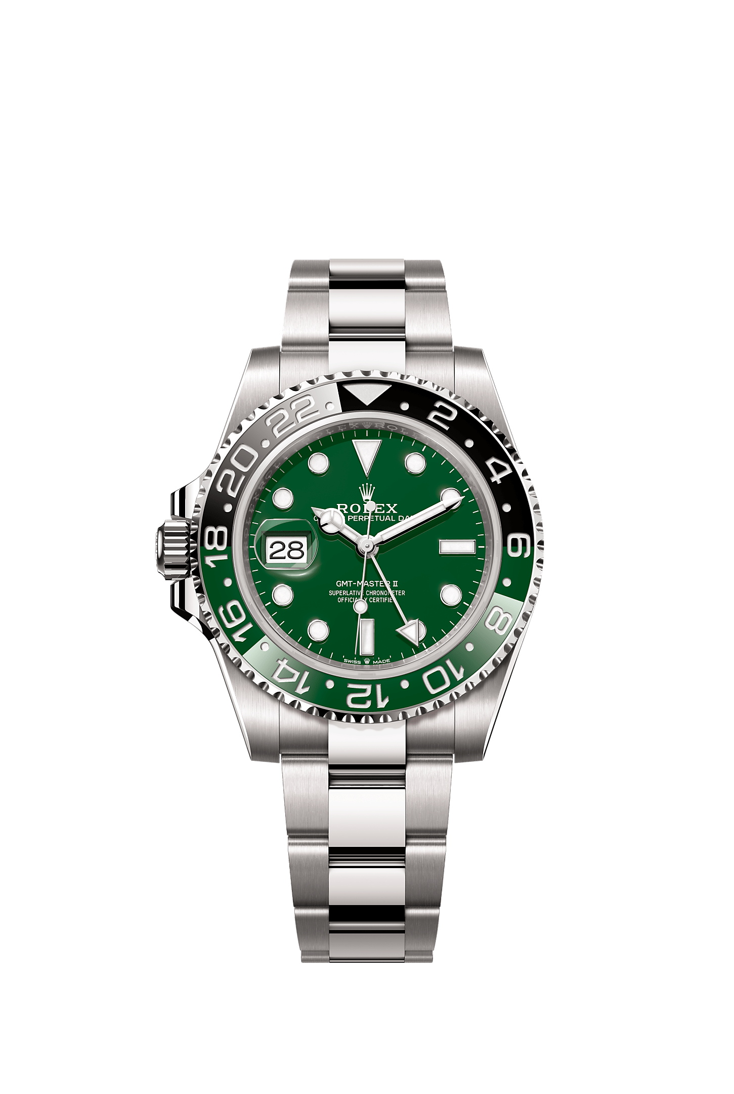 GMT-Master II Oyster Chronometer Watch 40mm 18ct White Gold Green Dial Jubilee Bracelet
