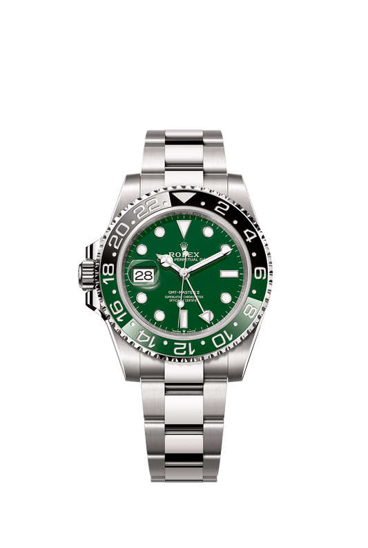 GMT-Master II Oyster Chronometer Watch 40mm 18ct White Gold Green Dial Jubilee Bracelet