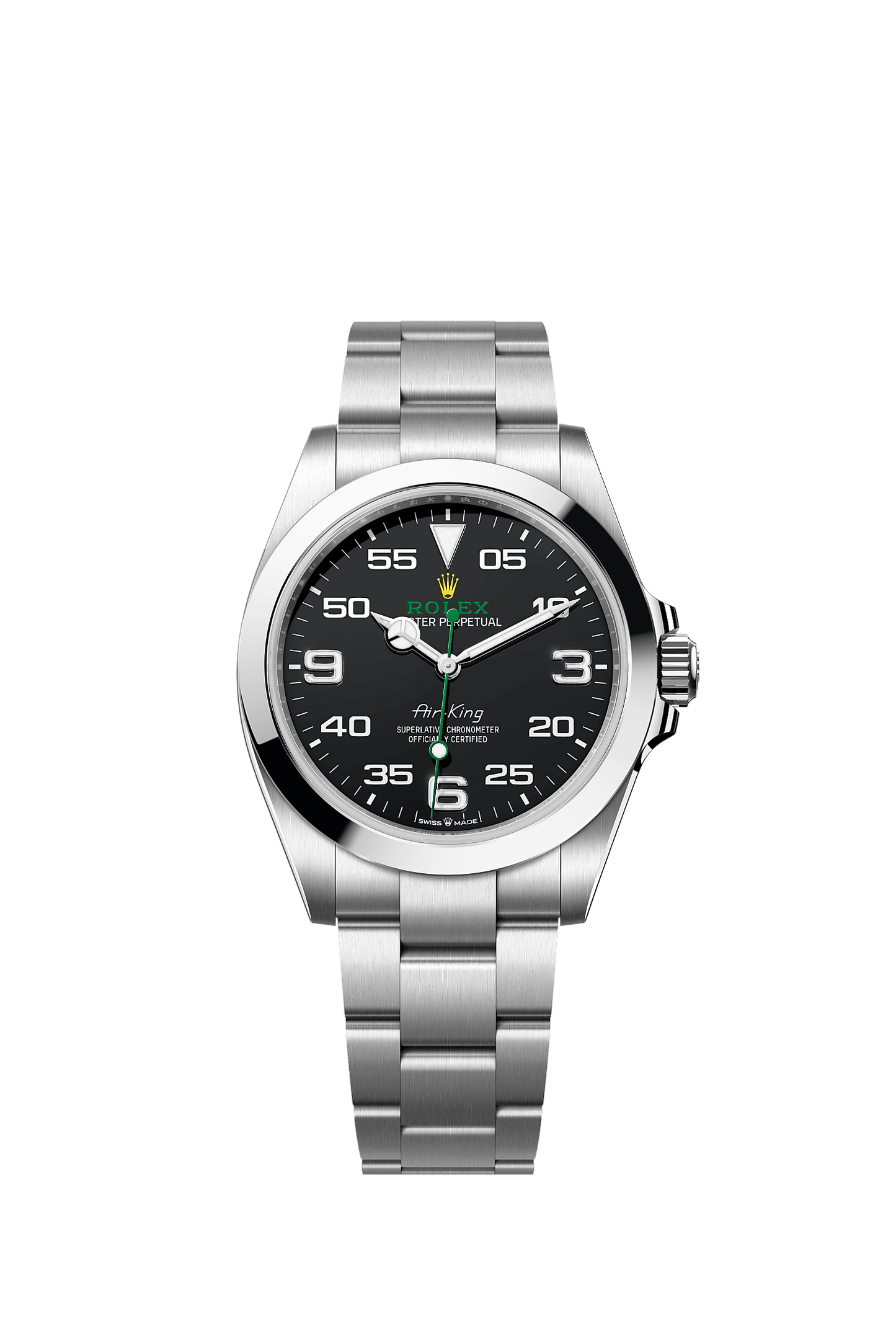 Air-King 40mm Oystersteel Black Dial Oyster Bracelet Self-Winding Watch