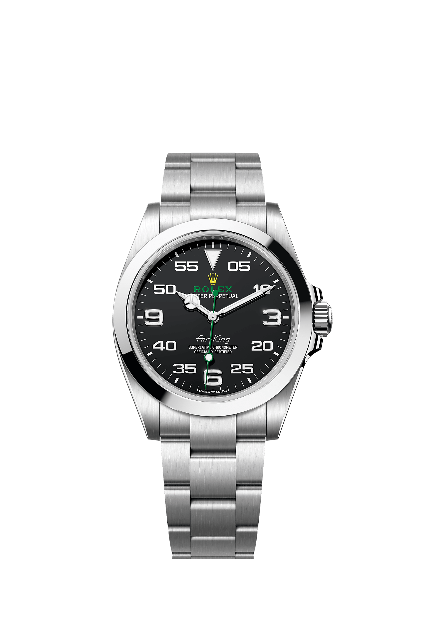 Air-King 40mm Oystersteel Black Dial Oyster Bracelet Self-Winding Watch
