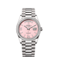 Day-Date 36 Oyster Perpetual Chronometer Watch 36mm 18ct White Gold Pink Opal Diamond Dial President Bracelet