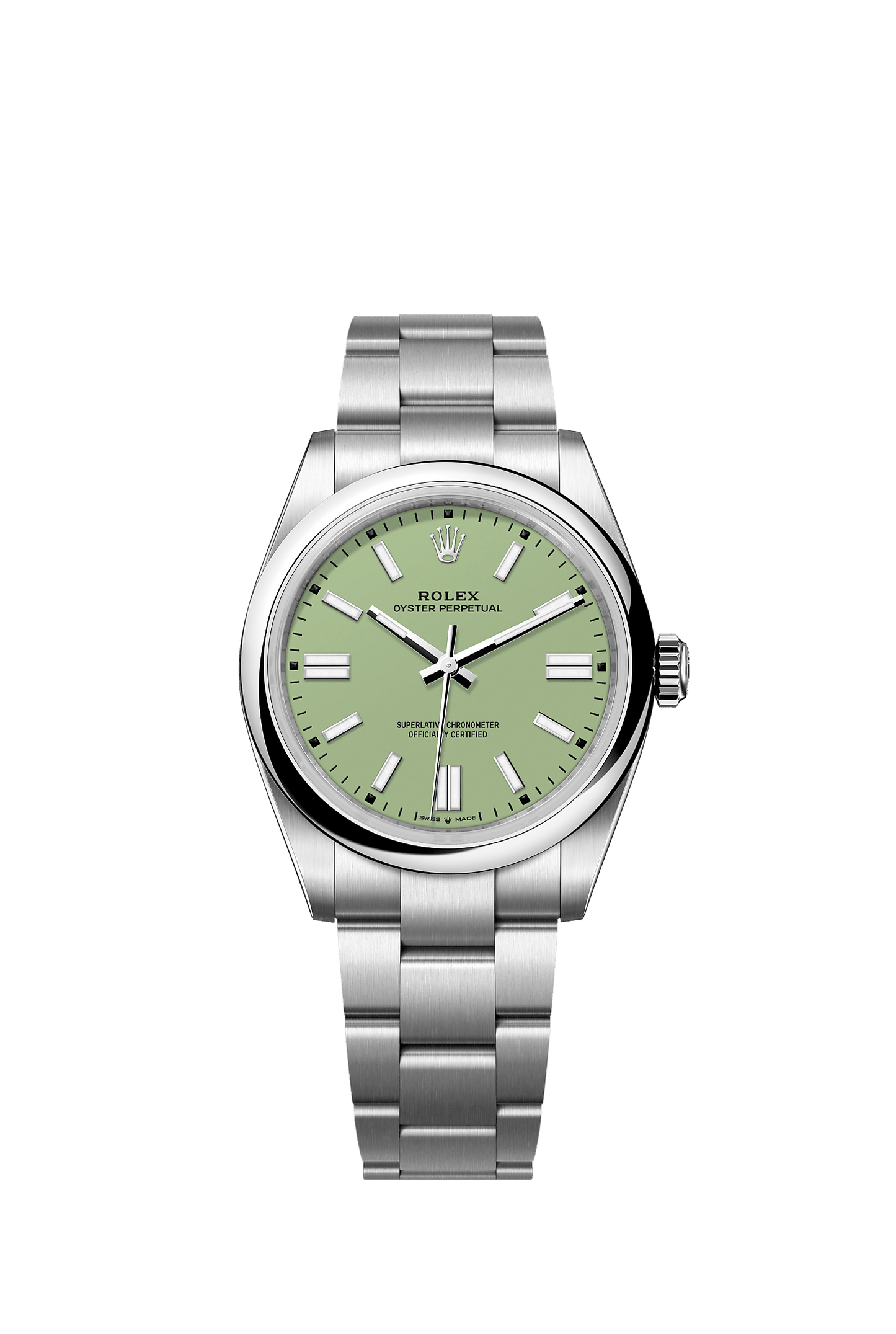 Oyster Perpetual 41 41mm Oystersteel Pistachio Dial Smooth Bezel Oyster Bracelet Self-Winding Watch
