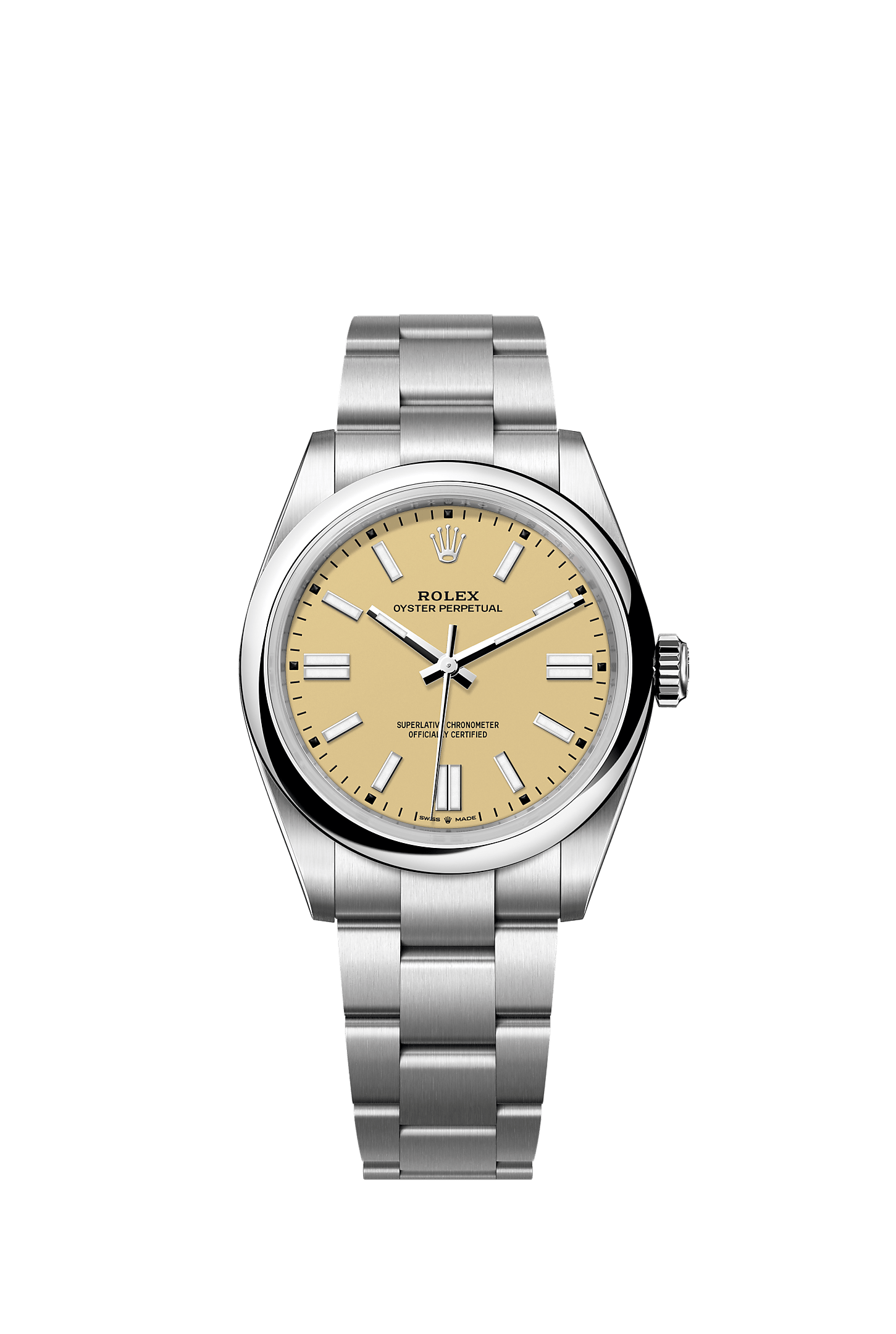 Oyster Perpetual 41 41mm Oystersteel Beige Dial Domed Bezel Oyster Bracelet Self-Winding Watch
