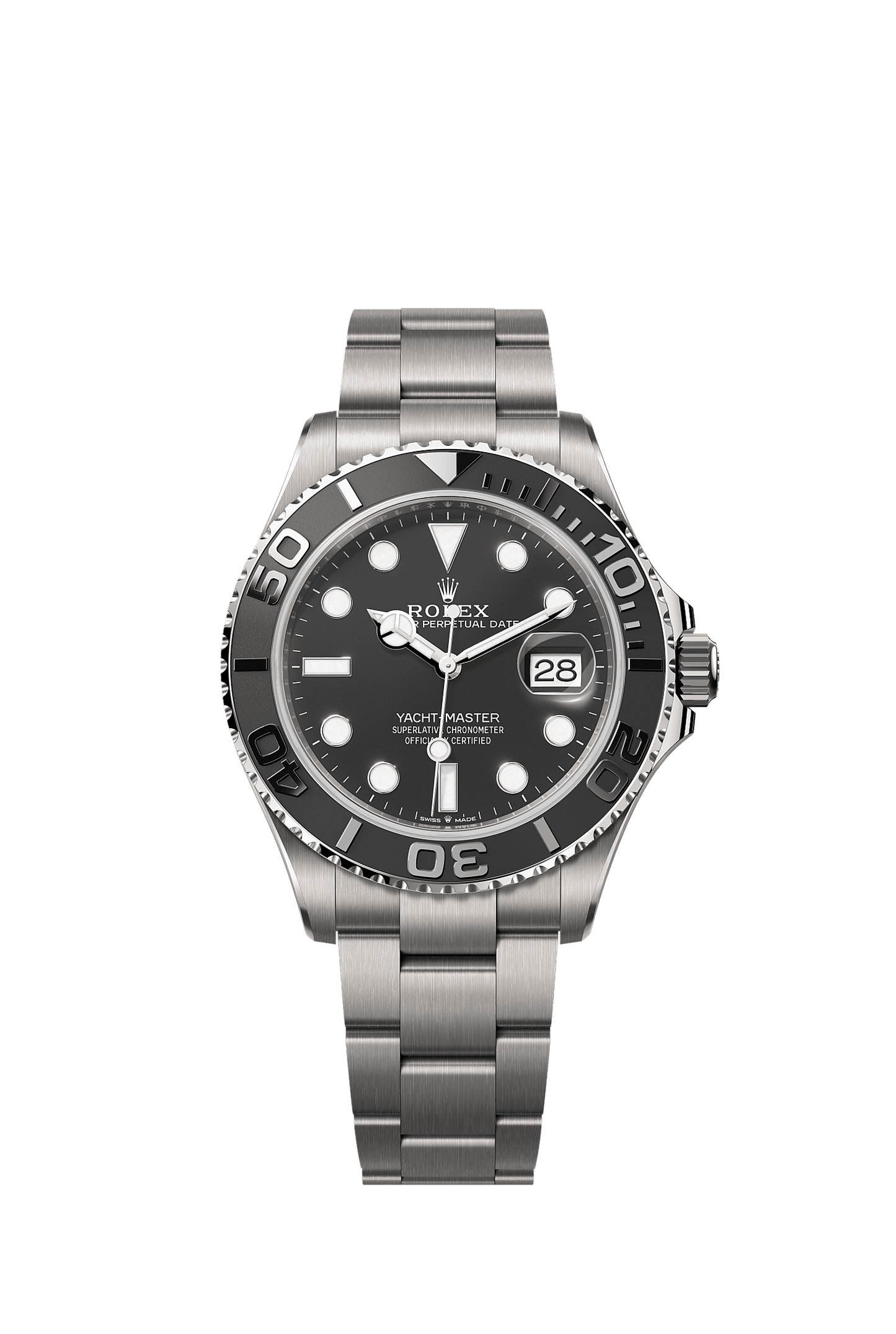 Yacht-Master 42 42mm RLX Titanium Intense Black Dial Oyster Bracelet Self-Winding Watch