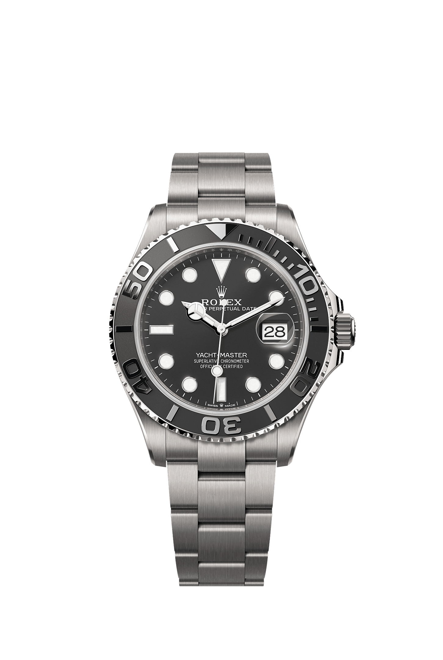 Yacht-Master 42 42mm RLX Titanium Intense Black Dial Oyster Bracelet Self-Winding Watch