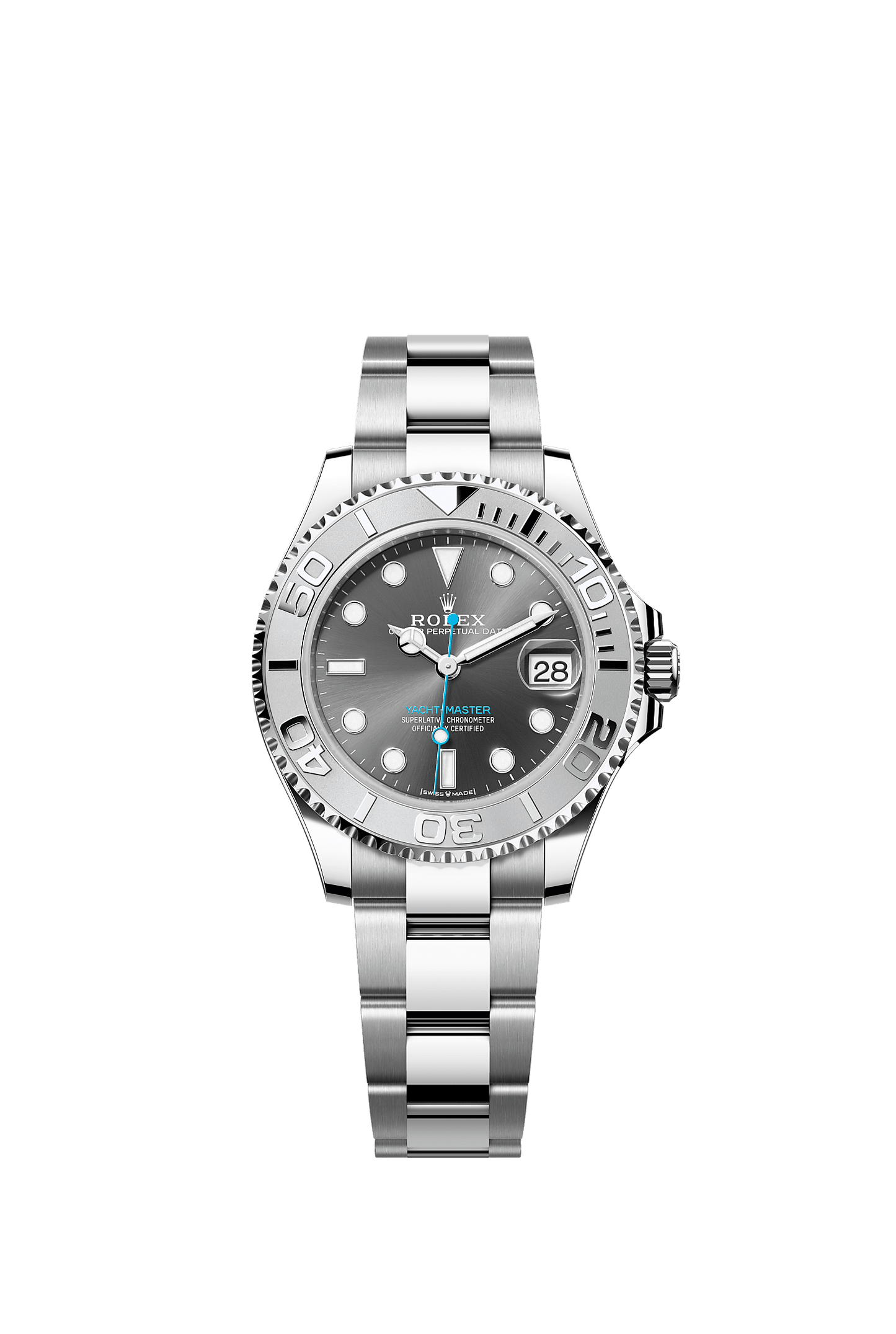 Yacht-Master 37 Oystersteel Platinum Slate Dial Oyster Bracelet 37mm Self-Winding Watch