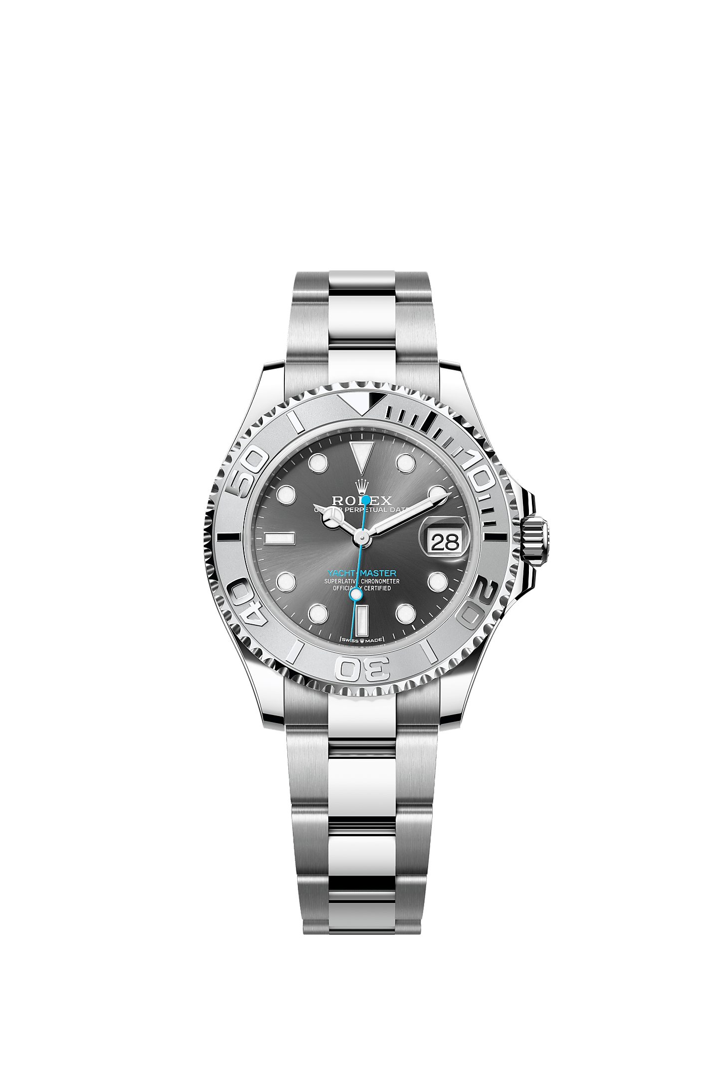 Yacht-Master 37 Oystersteel Platinum Slate Dial Oyster Bracelet 37mm Self-Winding Watch