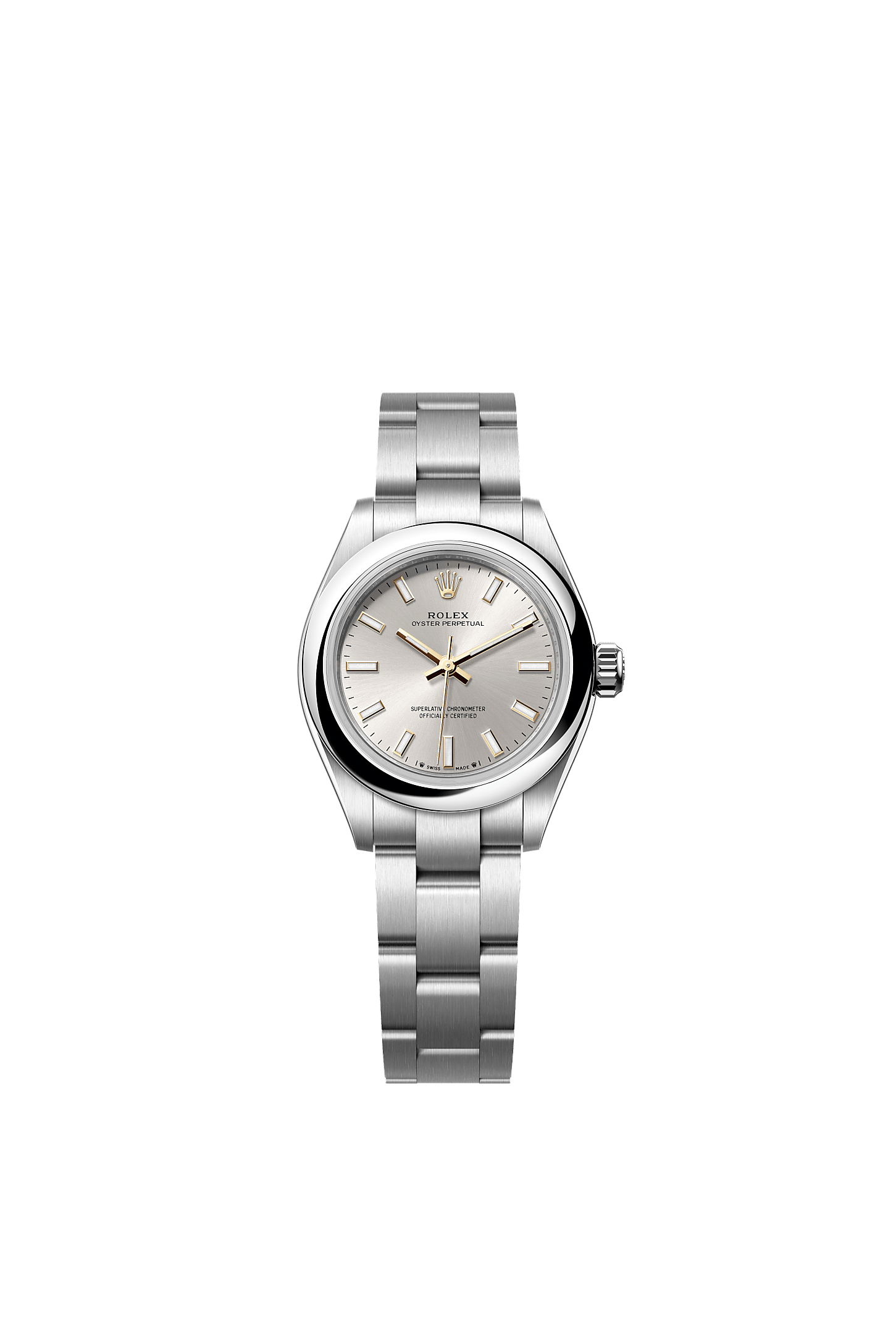 Oyster Perpetual 28 Oystersteel Silver Dial Oyster Bracelet 28mm Self-Winding Watch