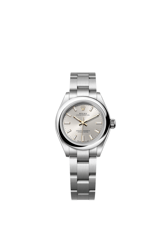 Oyster Perpetual 28 Oystersteel Silver Dial Oyster Bracelet 28mm Self-Winding Watch