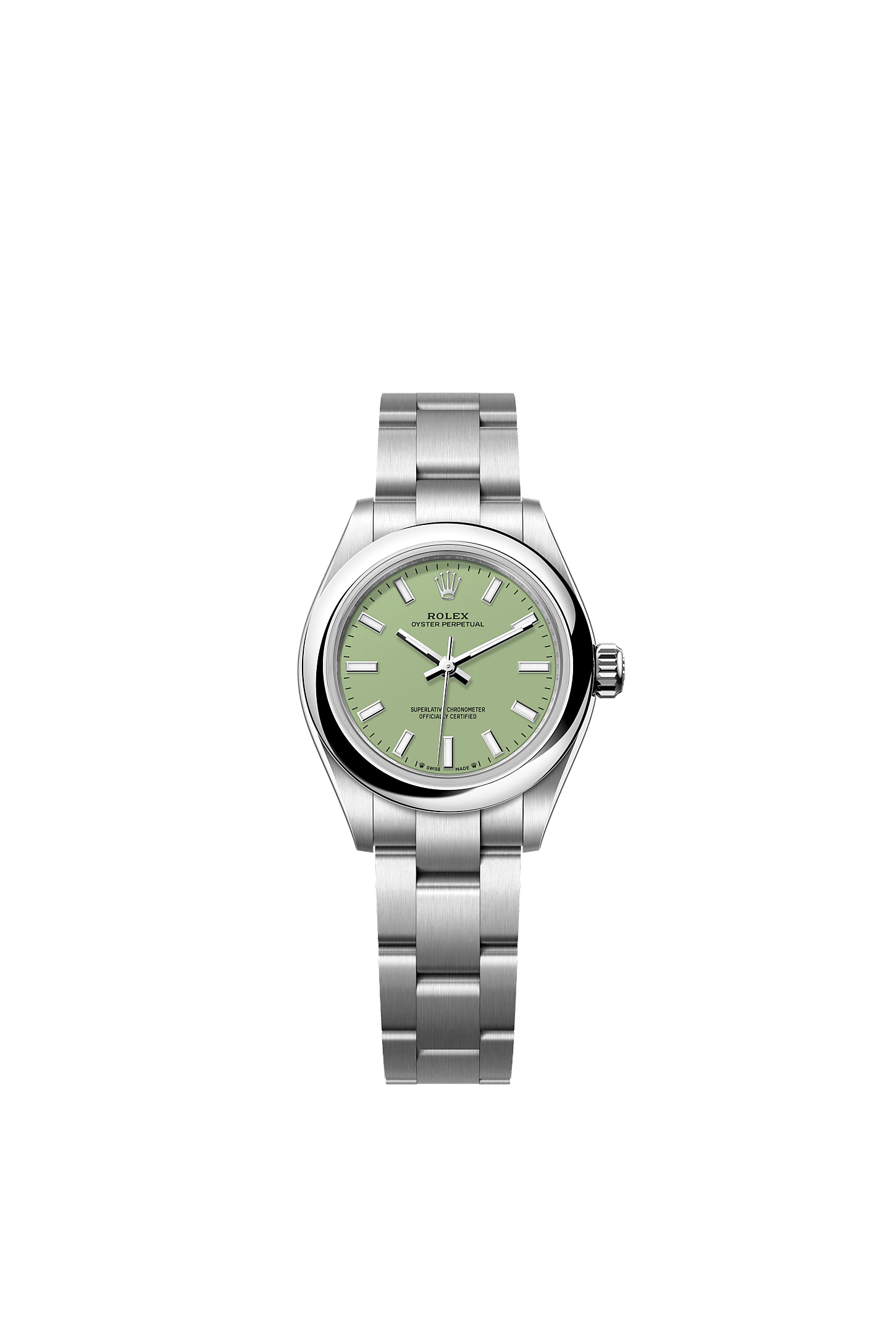 Oyster Perpetual 28 Oystersteel Pistachio Dial Oyster Bracelet 28mm Self-Winding Watch