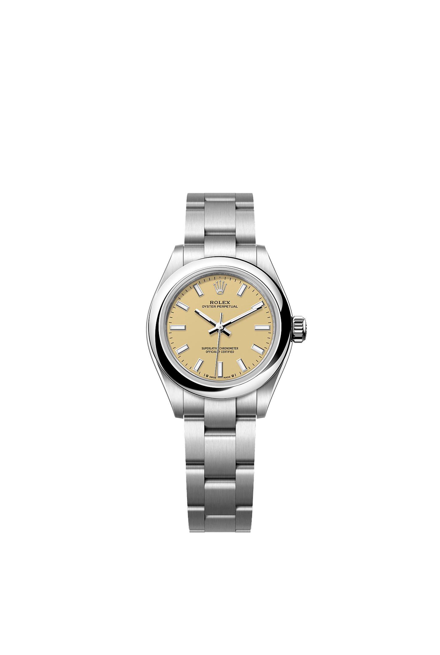Oyster Perpetual 28 Oystersteel Beige Dial Oyster Bracelet 28mm Self-Winding Watch