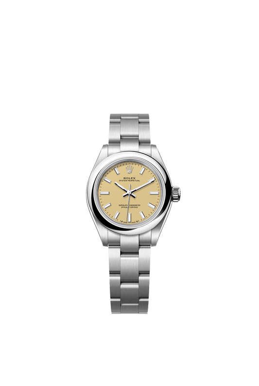 Oyster Perpetual 28 Oystersteel Beige Dial Oyster Bracelet 28mm Self-Winding Watch