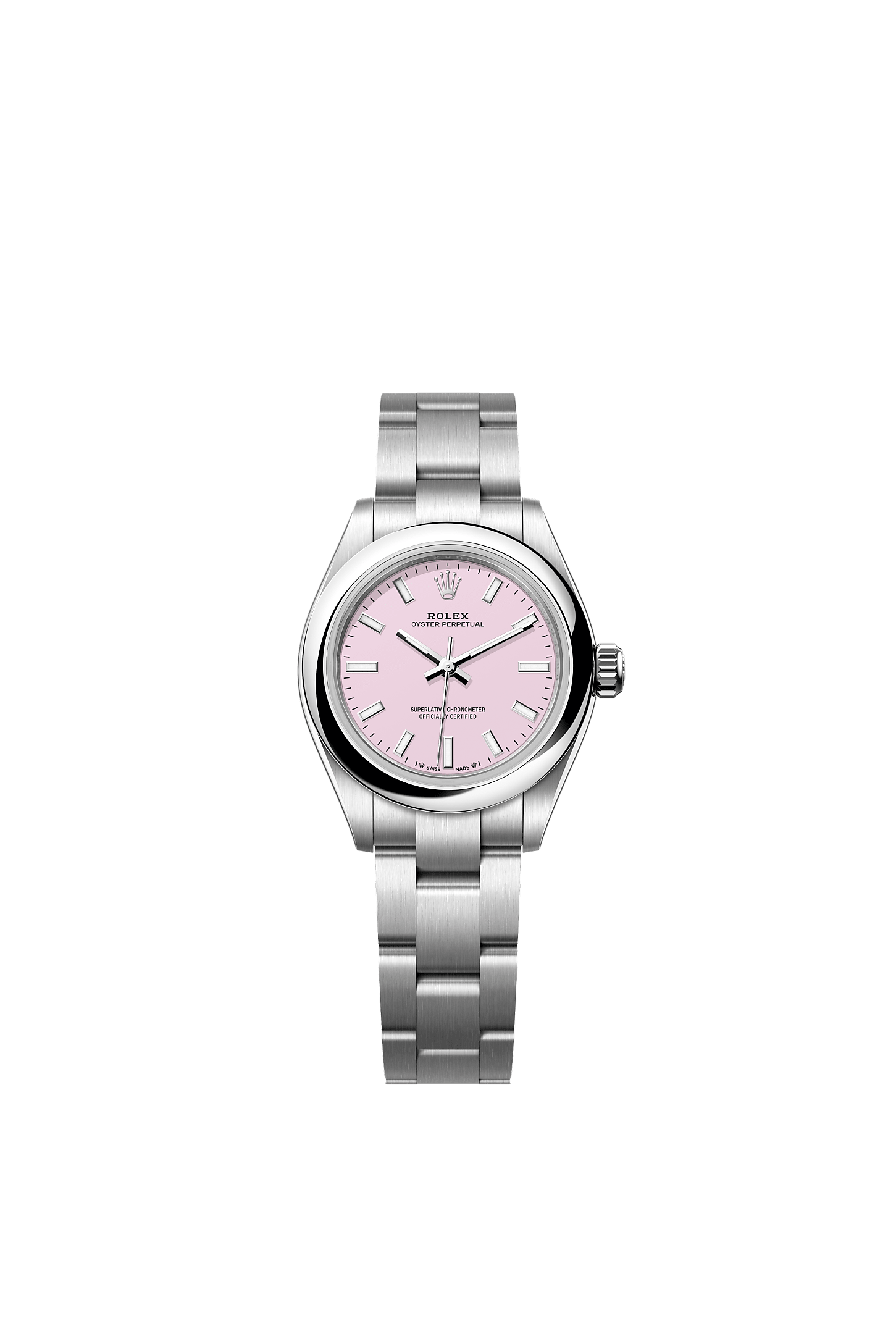 Oyster Perpetual 28 Oystersteel Candy Pink Dial Oyster Bracelet 28mm Self-Winding Watch