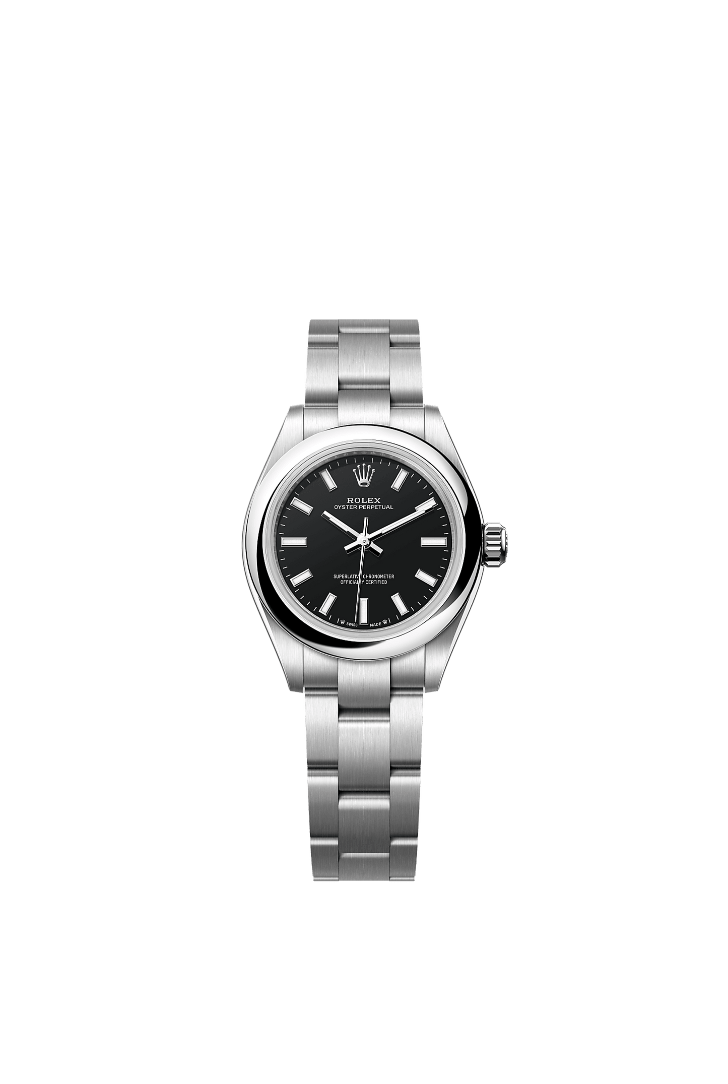 Oyster Perpetual 28 Oystersteel Black Dial Oyster Bracelet 28mm Self-Winding Watch