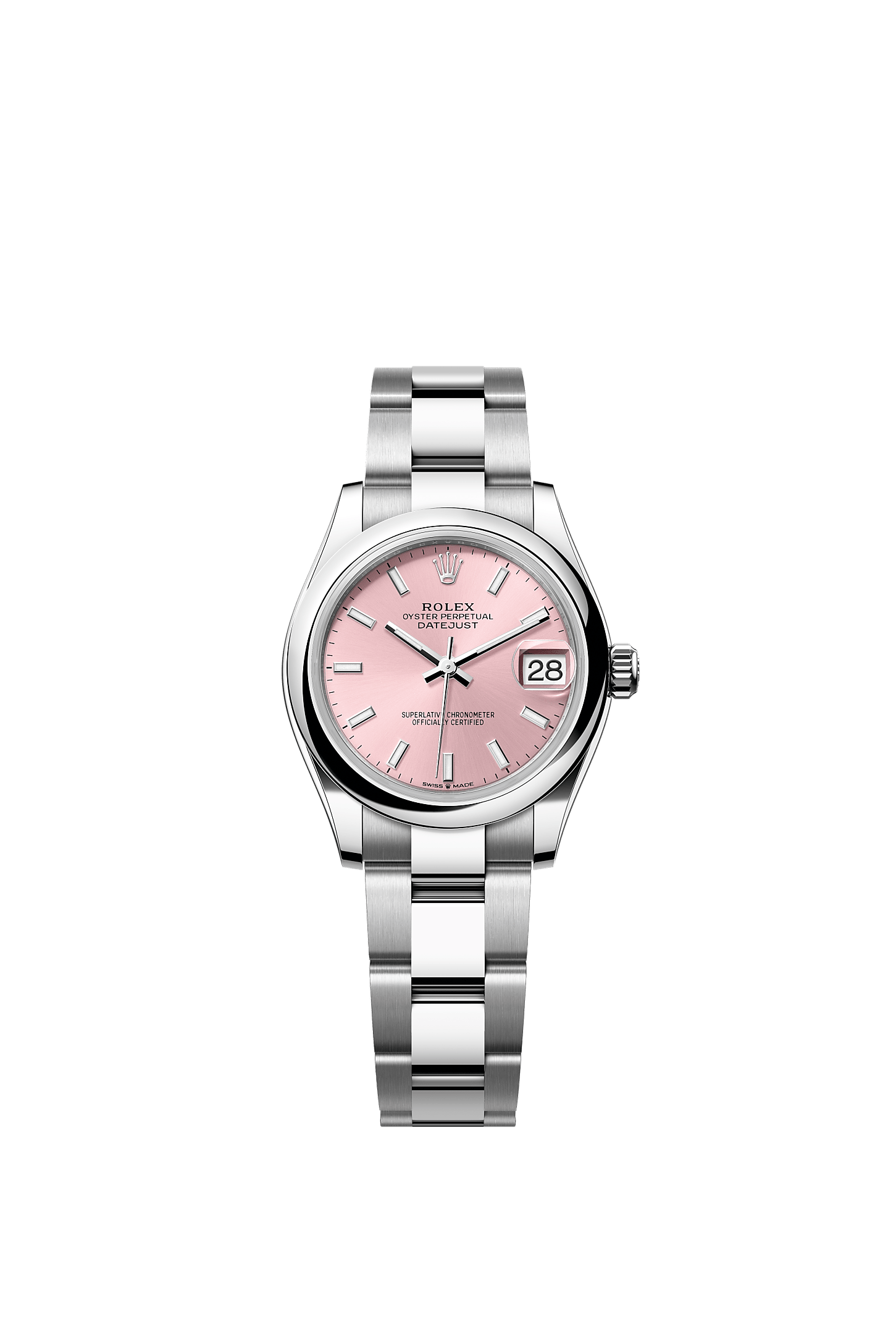 Datejust 31 Oystersteel Pink Dial Oyster Bracelet 31mm Self-Winding Watch