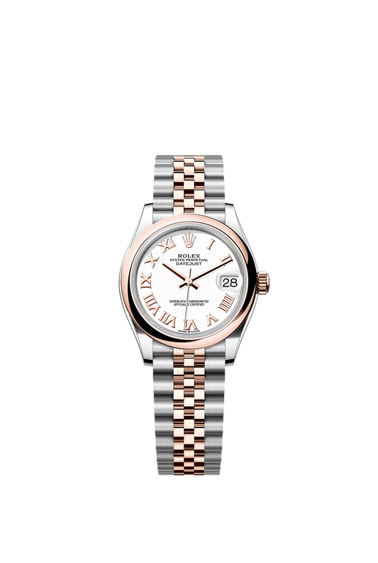 Datejust 31 Oystersteel Everose Gold White Dial Jubilee Bracelet 31mm Self-Winding Watch