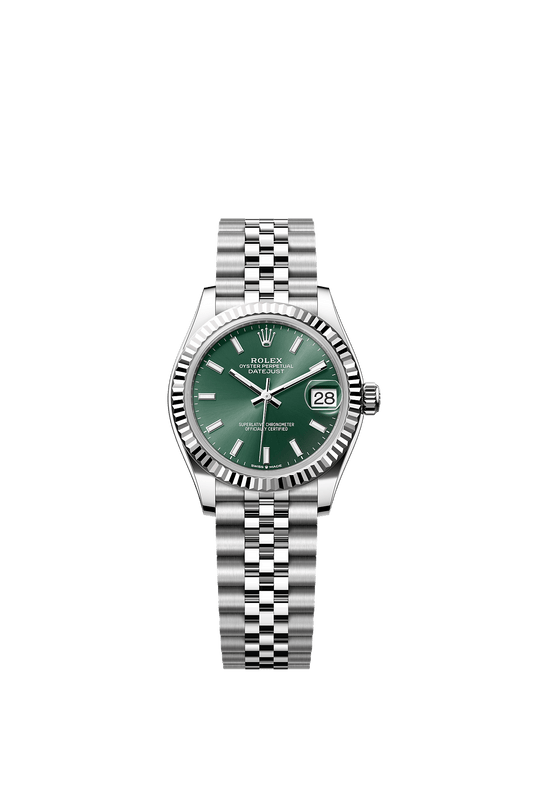 Datejust 31 Oystersteel White Gold Mint Green Dial Jubilee Bracelet 31mm Self-Winding Watch