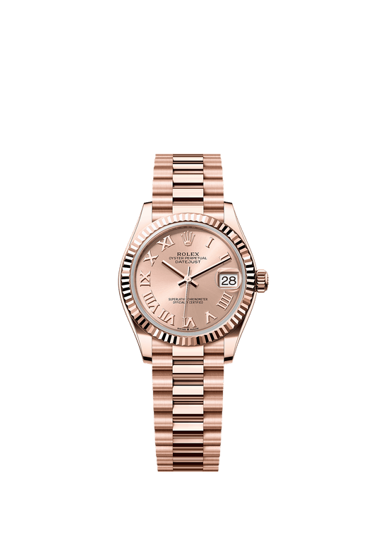 Datejust 31 Oyster Chronometer Watch 31mm 18ct Everose Gold Rosé Dial