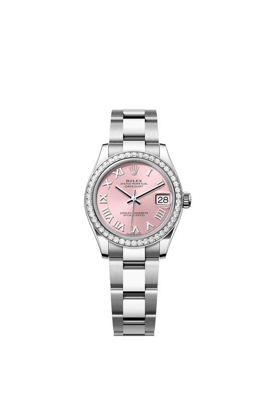 Datejust 31 Oyster Perpetual Chronometer Watch 31mm Oystersteel White Gold Pink Diamond Dial Jubilee Bracelet